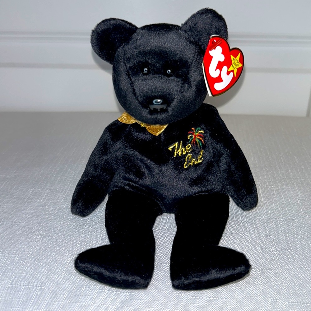 The End Bear Beanie Baby - Picture 1 of 9
